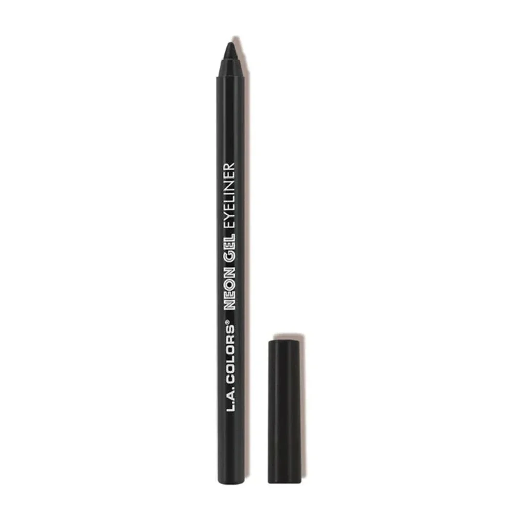 L.A. COLORS Neon Gel Eyeliner Pencil Midnight Black Smudge Proof Water Resistant
